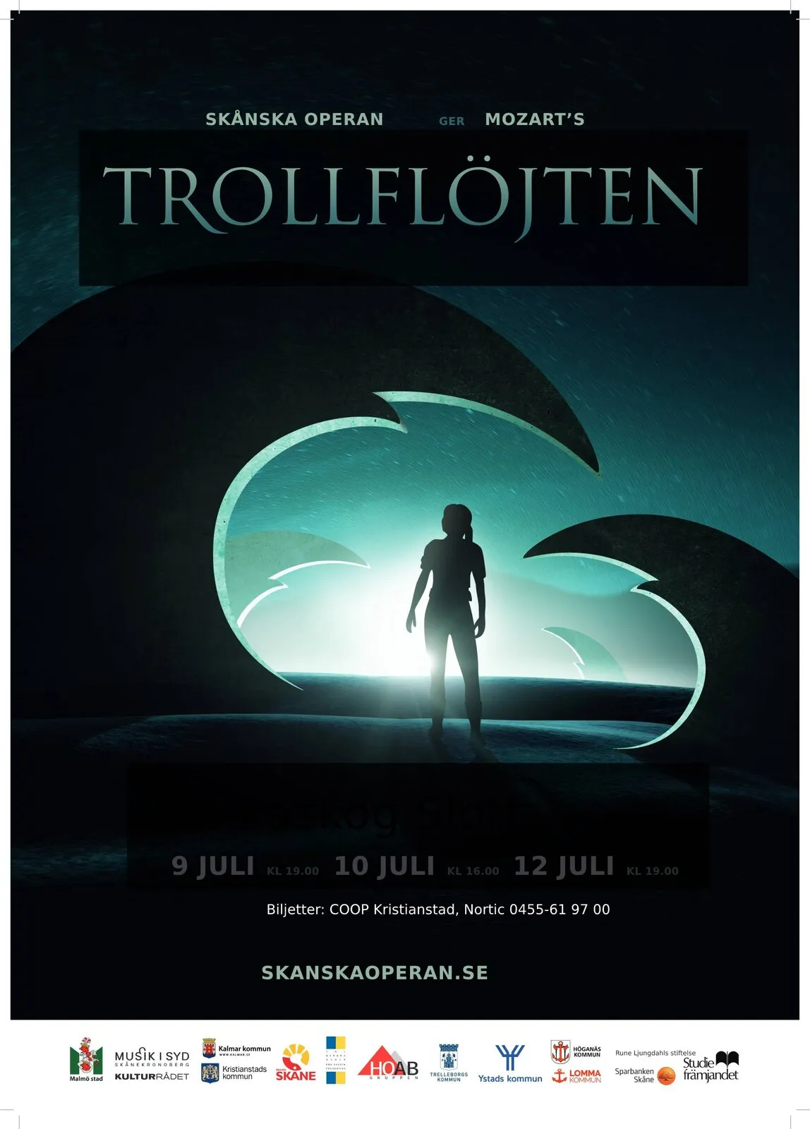 Affisch för Trollflöjten, Skånska Operan