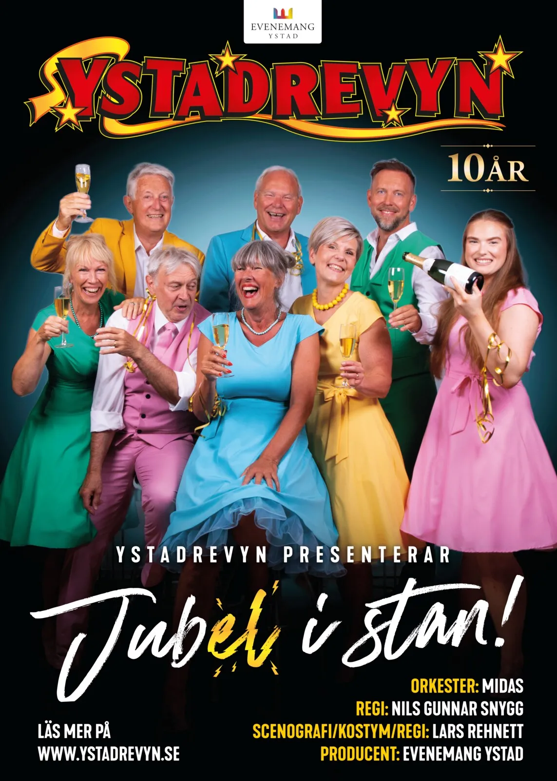 Affisch för Ystadrevyn: Jubel i stan!